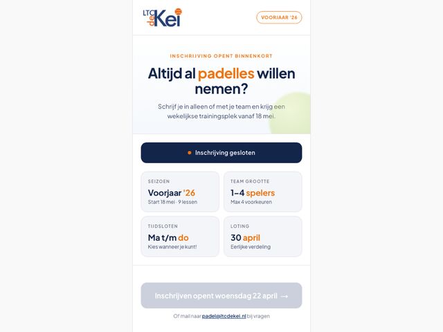 LTC de Kei lessenplanner